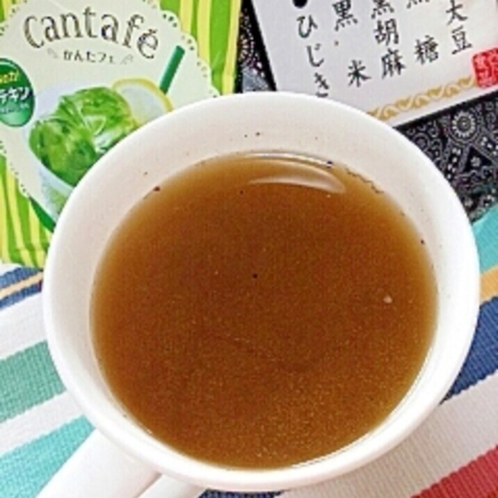 ホッと☆抹茶＆檸檬のきなこほうじ茶♪